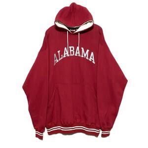Alabama Red Oak Sweatshirt Hoodie Pullover Embroidered Spell Out Mens Medium M